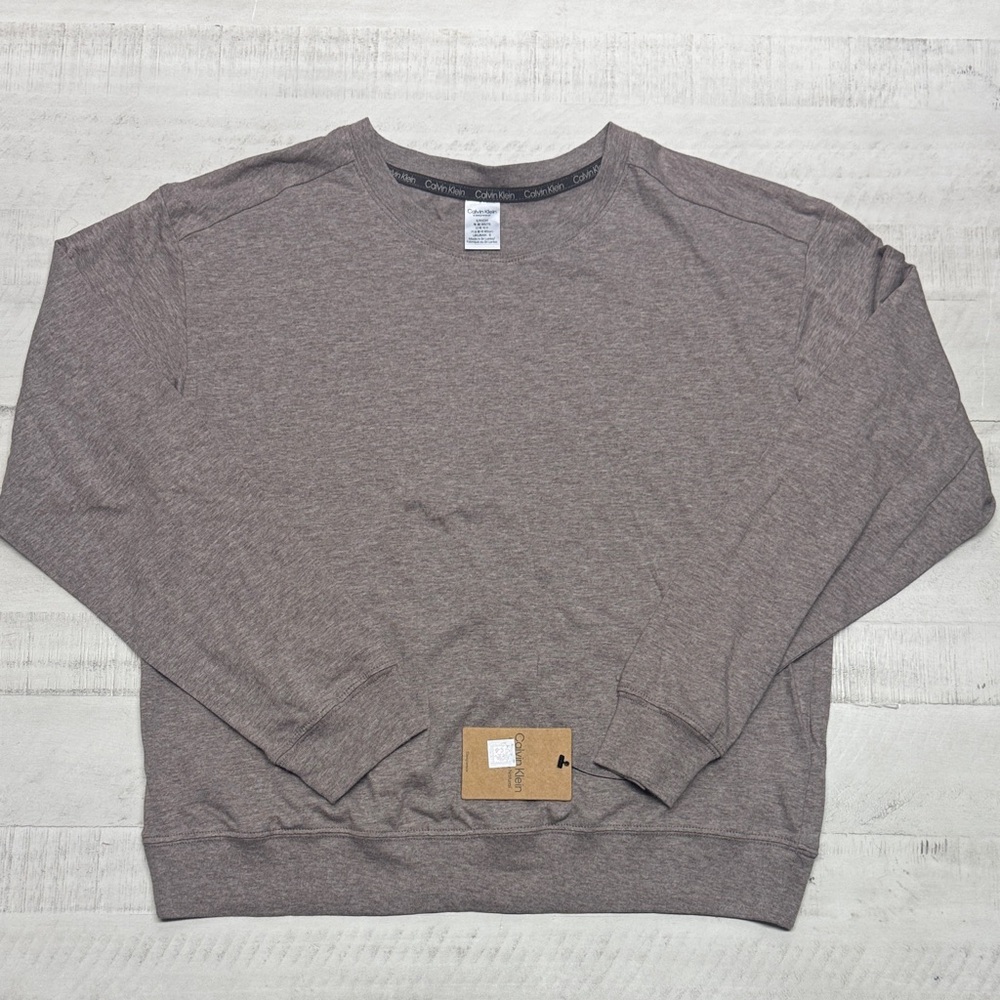 Calvin Klein Pajama Top Long Sleeve Form to Body Fit - Picture 2 of 10